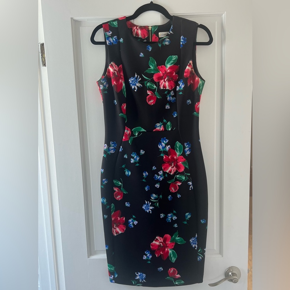 Calvin Klein Floral Sheath Dress